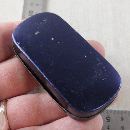 Ancienne boîte publicitaire en tôle, Va-t'en, Corn Farewell, Califugo Addio