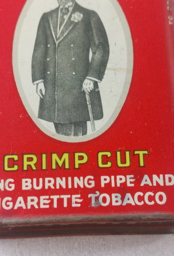Ancienne boîte publicitaire / étui à cigarette / tabac, en tôle, Prince Albert ^