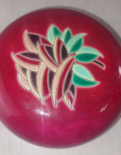 Ancienne bonbonnière en émaux de Longwy ^