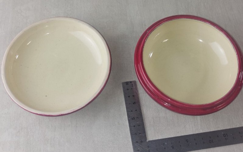 Ancienne bonbonnière en émaux de Longwy ^