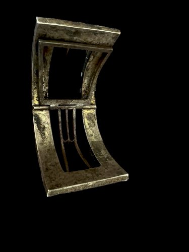 Ancienne Boucle De Chaussure 18 eme Siecle  Argent/Acier Époque Louis XVI