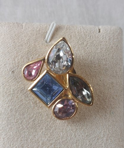 Ancienne boucle doreille clip orpheline, Yves Saint Laurent, vintage