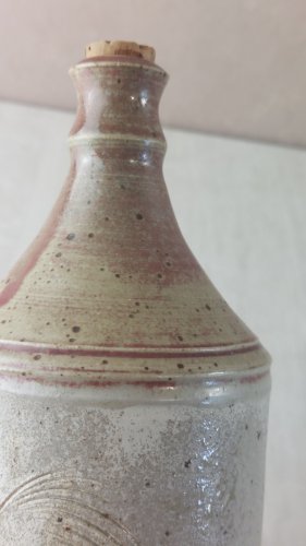 Ancienne bouteille, Cris Barbe, en grès