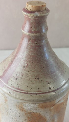 Ancienne bouteille, Cris Barbe, en grès