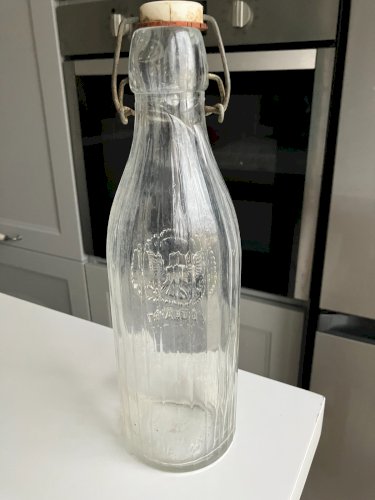 ancienne bouteille de lait en verre (reproduction datant des annees 1960/70)