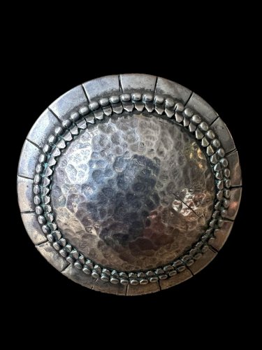 ancienne broche argent Martelé Signé « ERTÉ» Romain De Tirtoff  Art Deco Collect