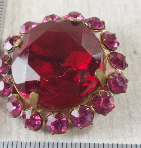 Ancienne broche, art deco, strass