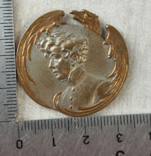 Ancienne broche / bouton, Napoléon III l'Aiglon, XIXème ^