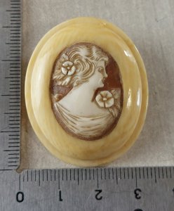 Vintage cameo brooch
