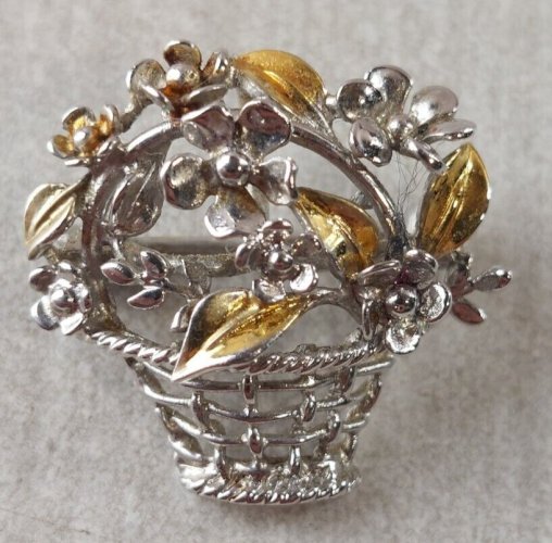 Ancienne broche, en argent massif, Teka Theodor Klotz Pforzheim, vintage