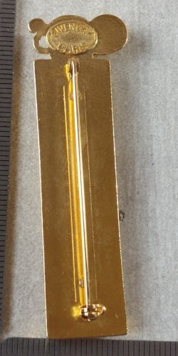 Ancienne broche en métal doré, Organza, Givenchy