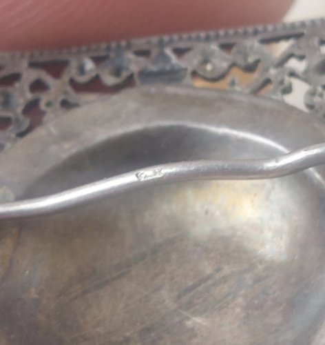 Ancienne broche orientale, écriture arabe, en argent
