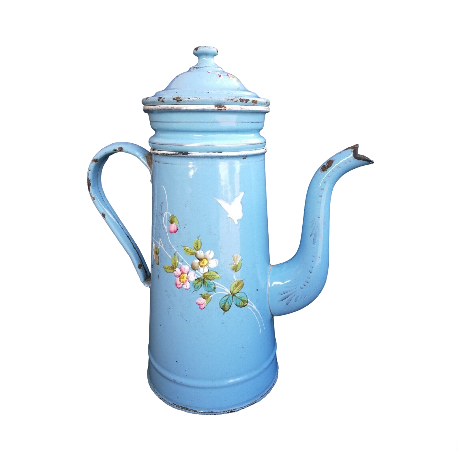 ANCIENNE CAFETIÈRE THÉIÈRE en métal argenté d'armand frénais art