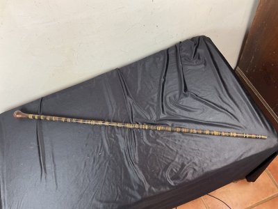 Old CRAFT ROD WITH DEFENSE SYSTEM MAKER LEATHER WASHERS