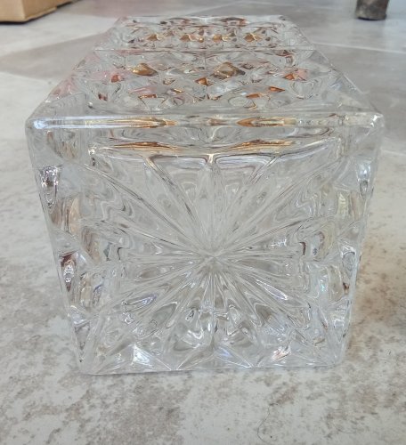 Ancienne Carafe À Whisky Alcool Liqueur Spiritueux Verre Taillé Old Decanter