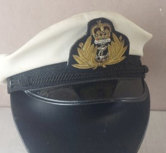 Old cap / officer's peak cap of the Royal Navy
