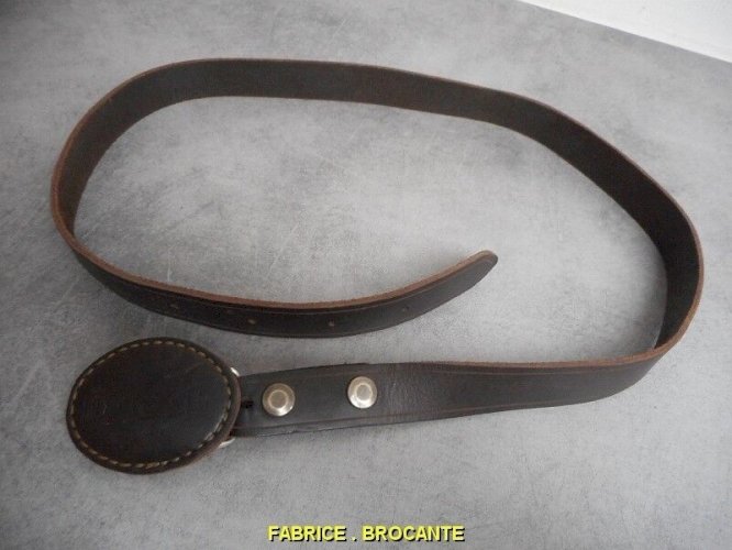 ANCIENNE CEINTURE CAMARGUAISE DCL EN CUIR N°2