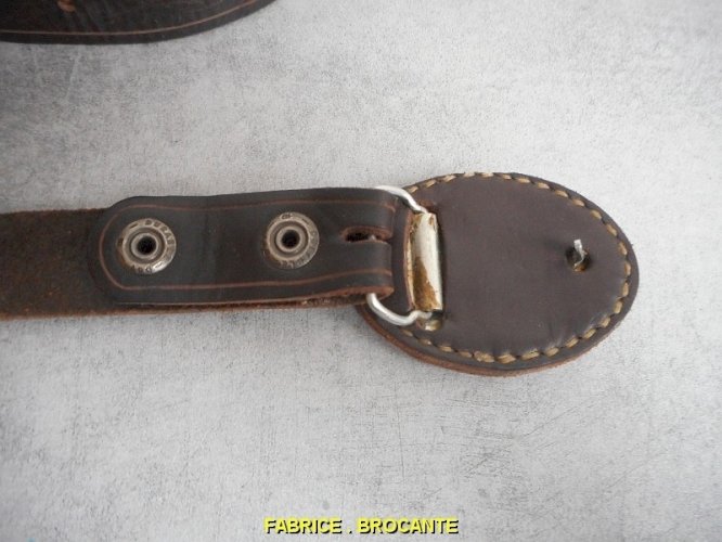 ANCIENNE CEINTURE CAMARGUAISE DCL EN CUIR N°2