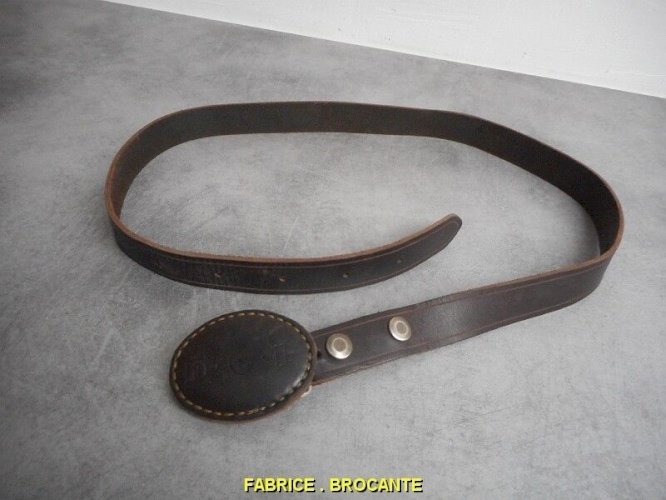 ANCIENNE CEINTURE CAMARGUAISE DCL EN CUIR N°2