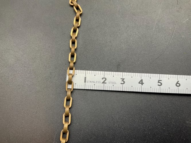 ancienne chaîne de montre à gousset châtelaine .plaque or .