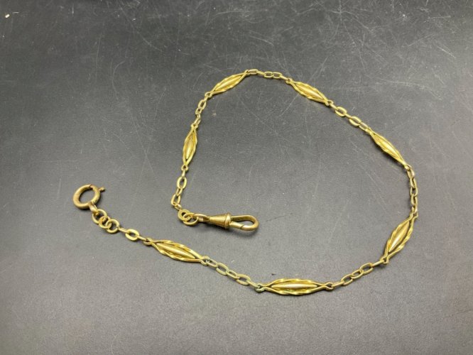 ancienne chaîne de montre à gousset châtelaine.