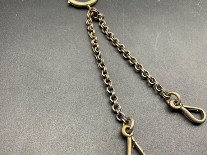 ancienne chaîne de montre à gousset châtelaine .