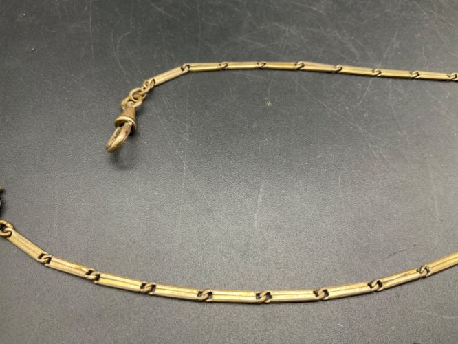 ancienne chaîne de montre à gousset châtelaine.