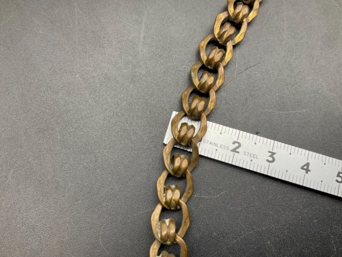 ancienne chaîne de montre à gousset châtelaine .