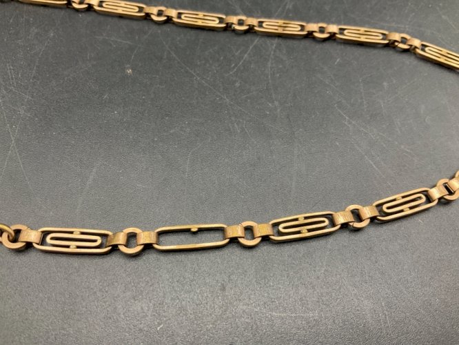 ancienne chaîne de montre à gousset châtelaine.