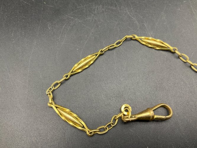 ancienne chaîne de montre à gousset châtelaine.