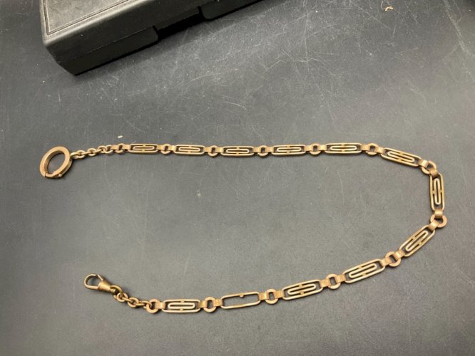 ancienne chaîne de montre à gousset châtelaine.