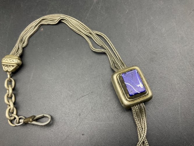 ancienne chaîne de montre à gousset châtelaine.breloque.