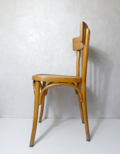 ancienne chaise bistrot BAUMANN vintage bois courbé