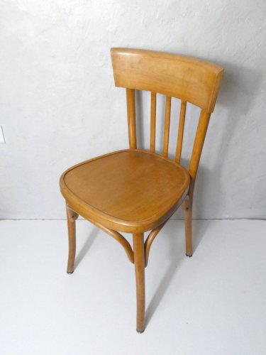 ancienne chaise bistrot BAUMANN vintage bois courbé
