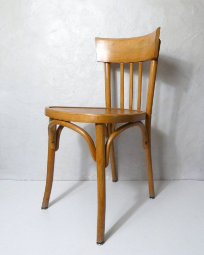 ancienne chaise bistrot BAUMANN vintage bois courbé