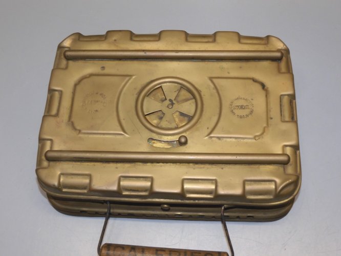 -ANCIENNE CHAUFFERETTE LAITON GIRODON & Cie VILLEURBANNE LYON JUS de GRENIER   D