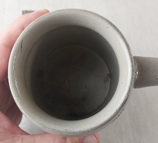 Ancienne chope à bière en grès / Bierkrug, Saarbrücken / Saarebruck