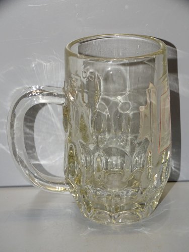 -ANCIENNE CHOPE VERRE BIERE SPATENBRAU MUNCHEN 0,3L étiquette émaillée  D