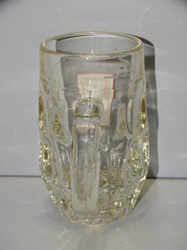 -ANCIENNE CHOPE VERRE BIERE SPATENBRAU MUNCHEN 0,3L étiquette émaillée  D