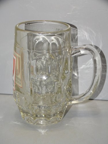 -ANCIENNE CHOPE VERRE BIERE SPATENBRAU MUNCHEN 0,3L étiquette émaillée  D
