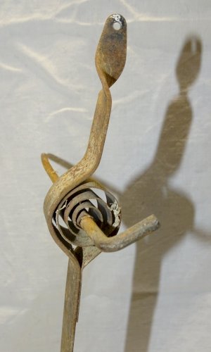 -ANCIENNE CLOCHE DE PORTE D'ENTREE N° 10 avec SYSTEME COMPLET  ET  POIGNEE   D