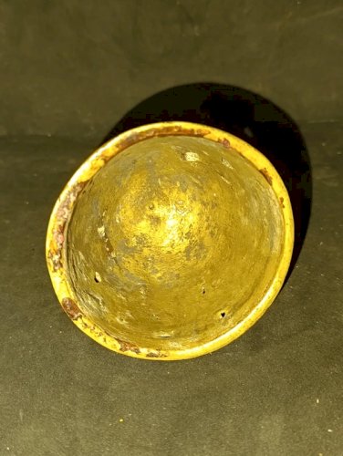ancienne cloche en bronze ou laiton poigne oiseau en bon etat