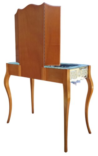 Ancienne Coiffeuse Miroir Vénitien Vénitienne Années 1950/1960 Miroir Triptyque