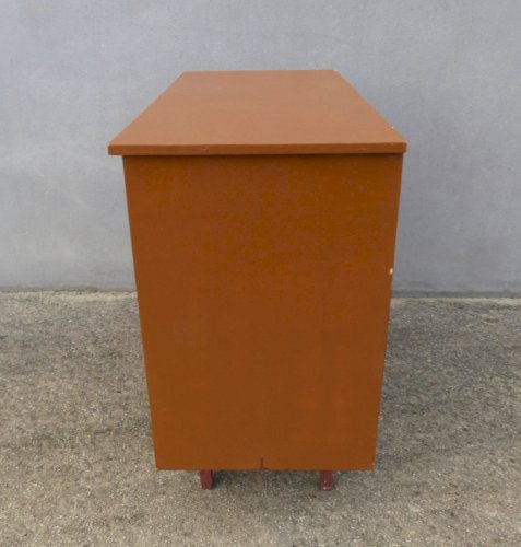 ancienne commode en bois pieds compas vintage