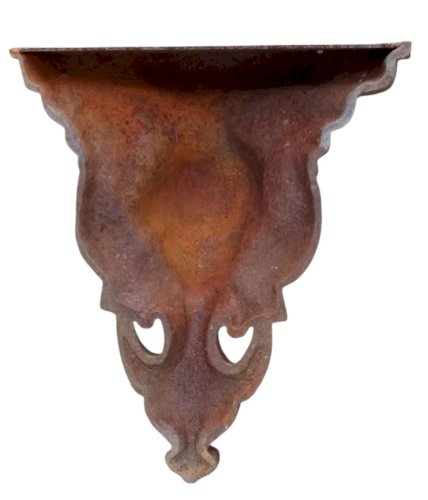 Ancienne Console  Applique Étagère Murale Fonte Décor Ange Femme Old wall shelf