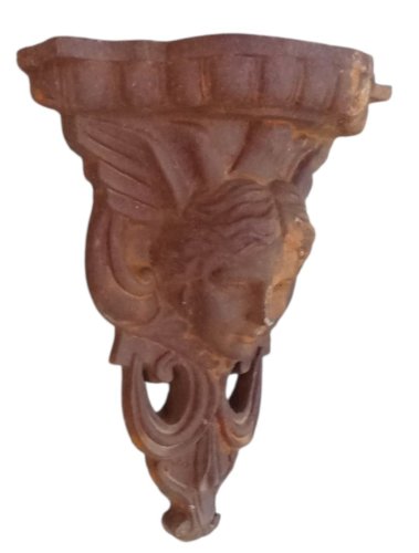 Ancienne Console  Applique Étagère Murale Fonte Décor Ange Femme Old wall shelf