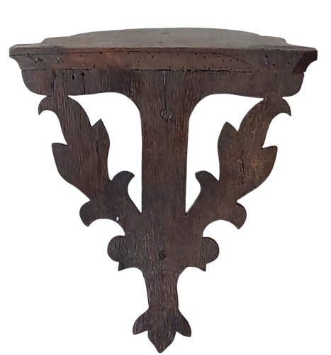 Ancienne Console Petite Étagère Murale Bois Sculpté Old wooden wall shelf