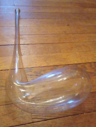 Ancienne cornue verre soufflé laboratoire chimie Antique chemistry laboratory