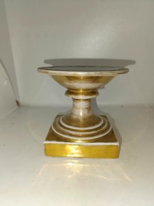 ancienne coupe/ baguier en porcelaine de paris 19eme siecle