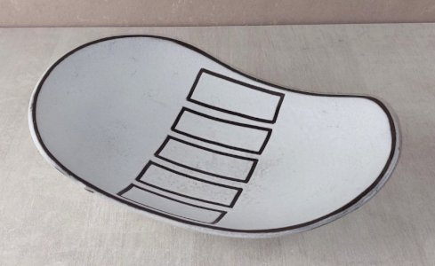 Old bowl / dish, Marina decor, made of ceramic, Steuler Keramik